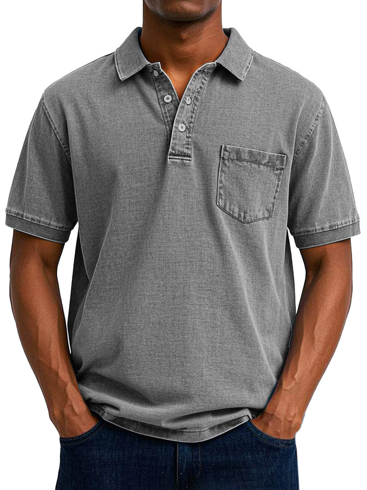 Mario | Lässiges Vintage-Poloshirt