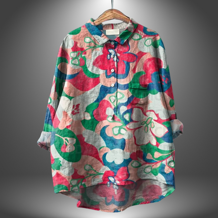 Elke |  Bluse mit Blumendruck