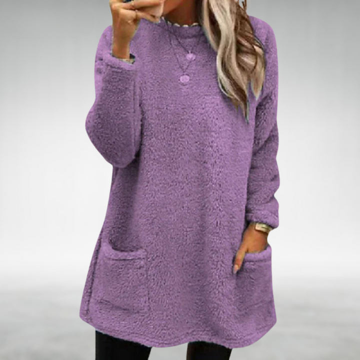 Aubrey | Langer Fleece-Pullover