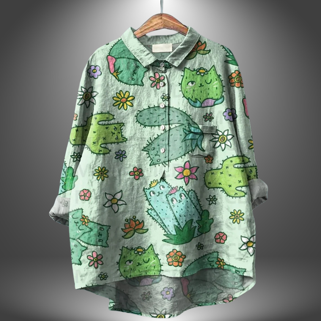 Elke |  Bluse mit Blumendruck