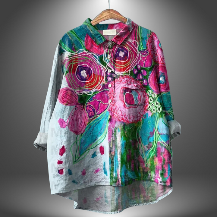 Elke |  Bluse mit Blumendruck