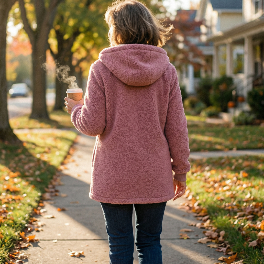Tabitha | Fleece-Jacke mit Kapuze