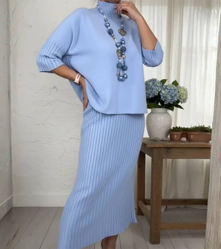 Vilma | Strickset aus Bluse und Rock