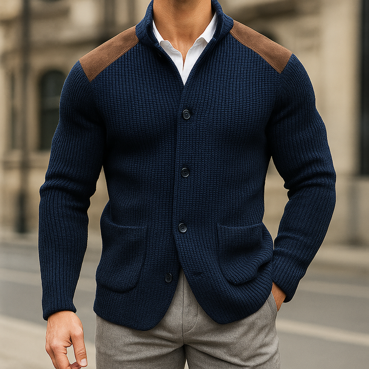 Camden | Strick-Cardigan mit Stehkragen