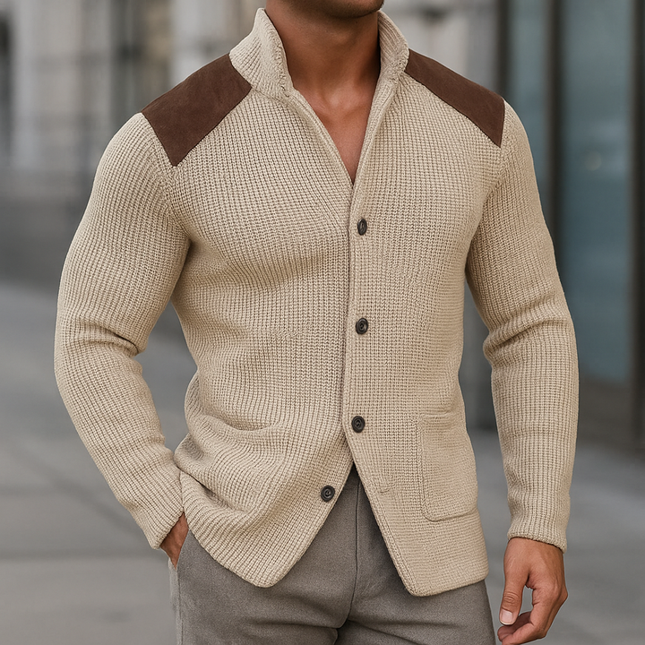 Camden | Strick-Cardigan mit Stehkragen
