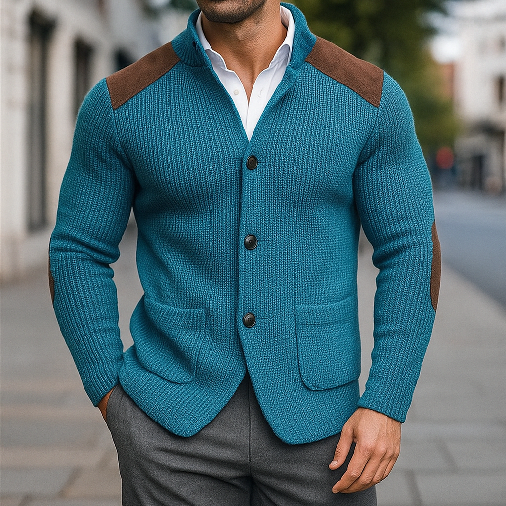 Camden | Strick-Cardigan mit Stehkragen