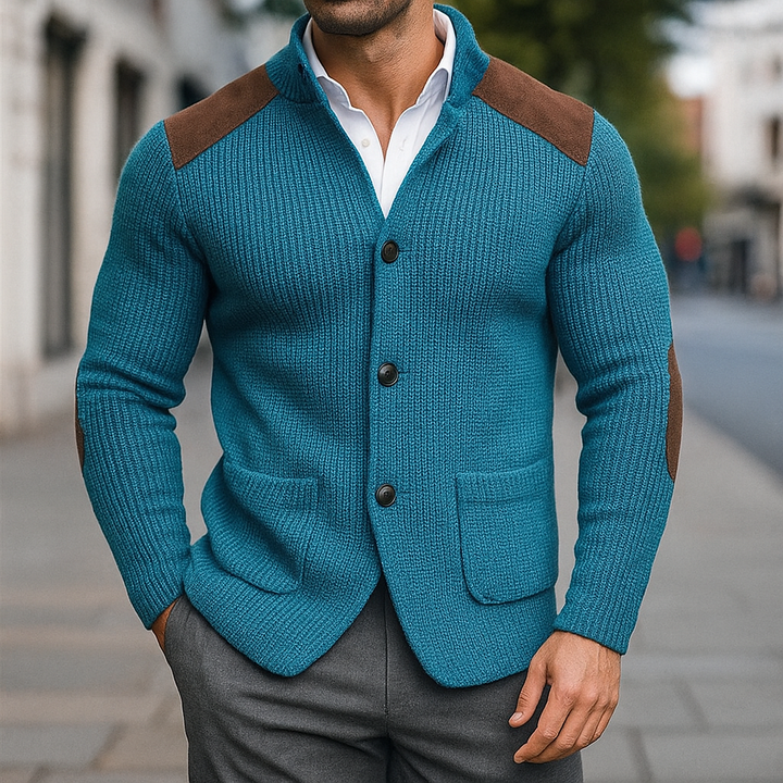 Camden | Strick-Cardigan mit Stehkragen