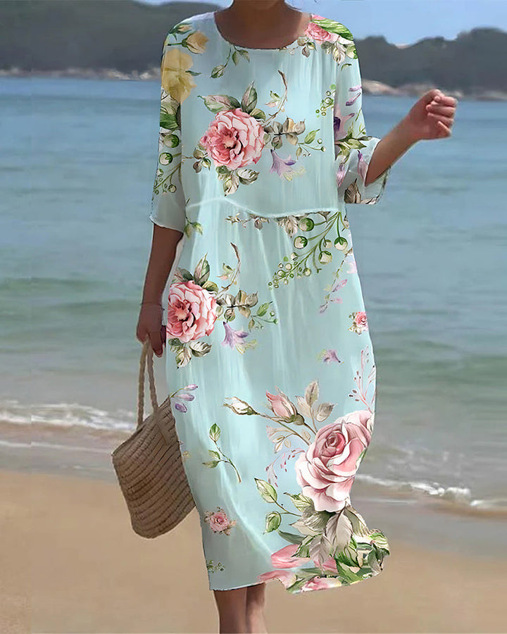 Ruth | Kleid mit Blumenmuster