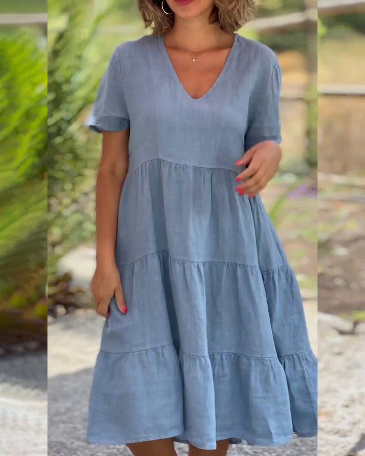 Susan | V-Ausschnitt Kleid