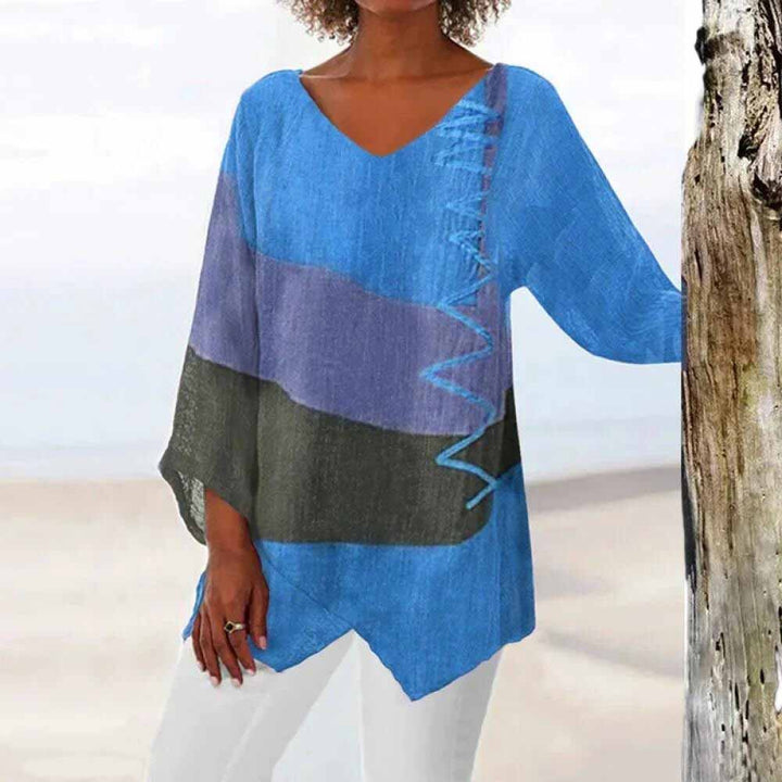 Eileen | Elegantes Trikolor-Shirt
