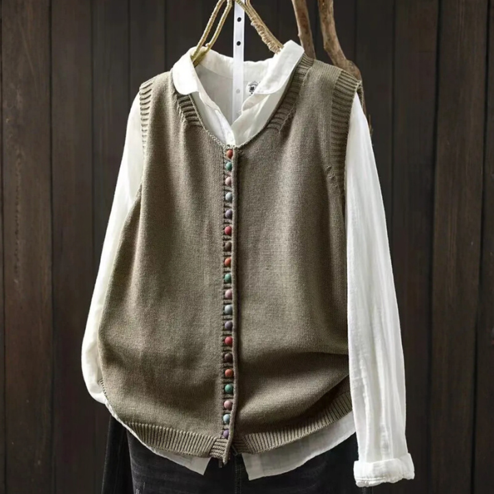 Bridget | Strickweste mit V-Ausschnitt