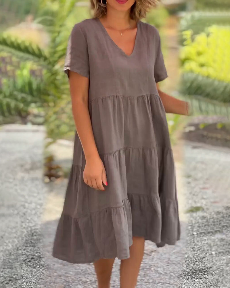 Susan | V-Ausschnitt Kleid