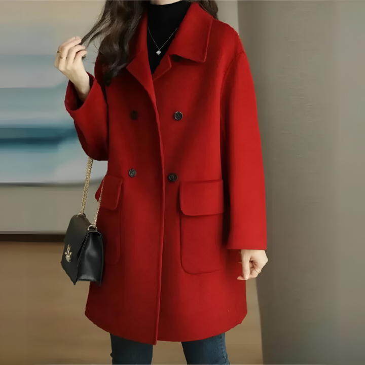 Rosemary | Warmer Mantel mit Taschen