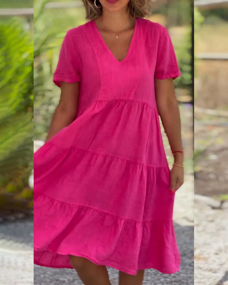 Susan | V-Ausschnitt Kleid