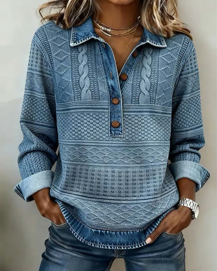 Zybelle | Lockerer Pullover mit Knöpfen