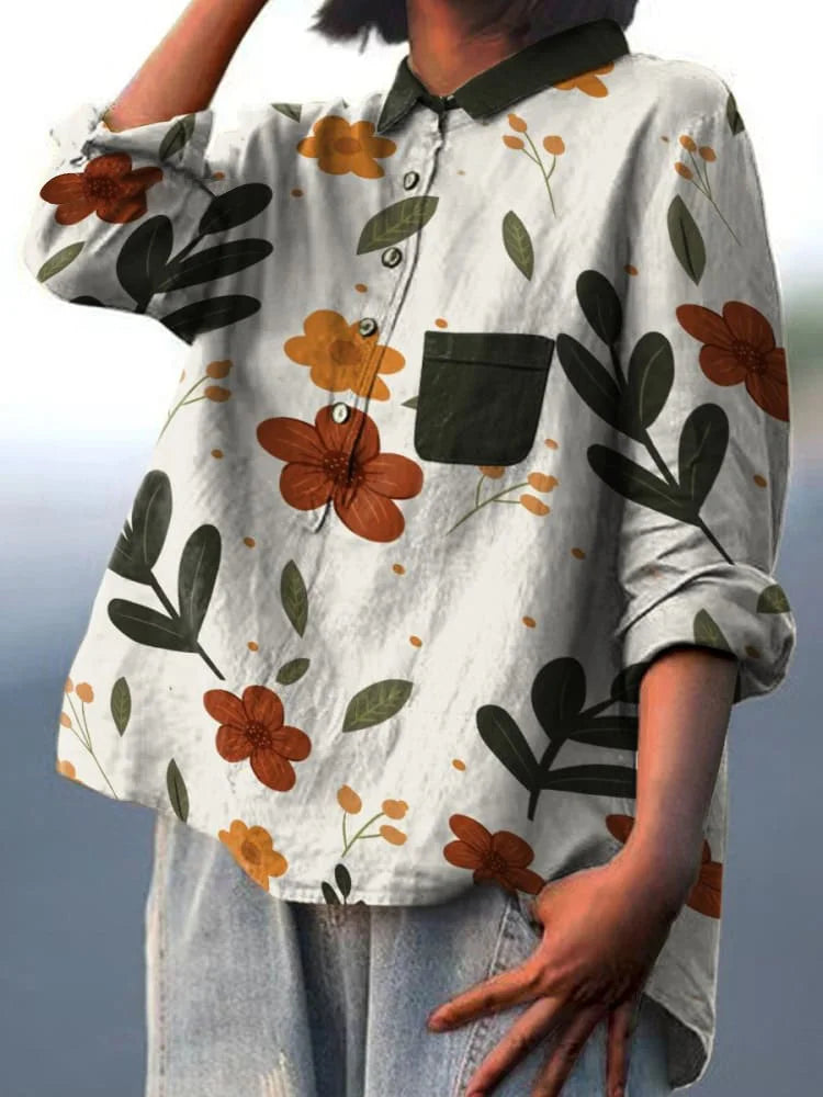 Brigitte | Botanisches Kunst-T-Shirt