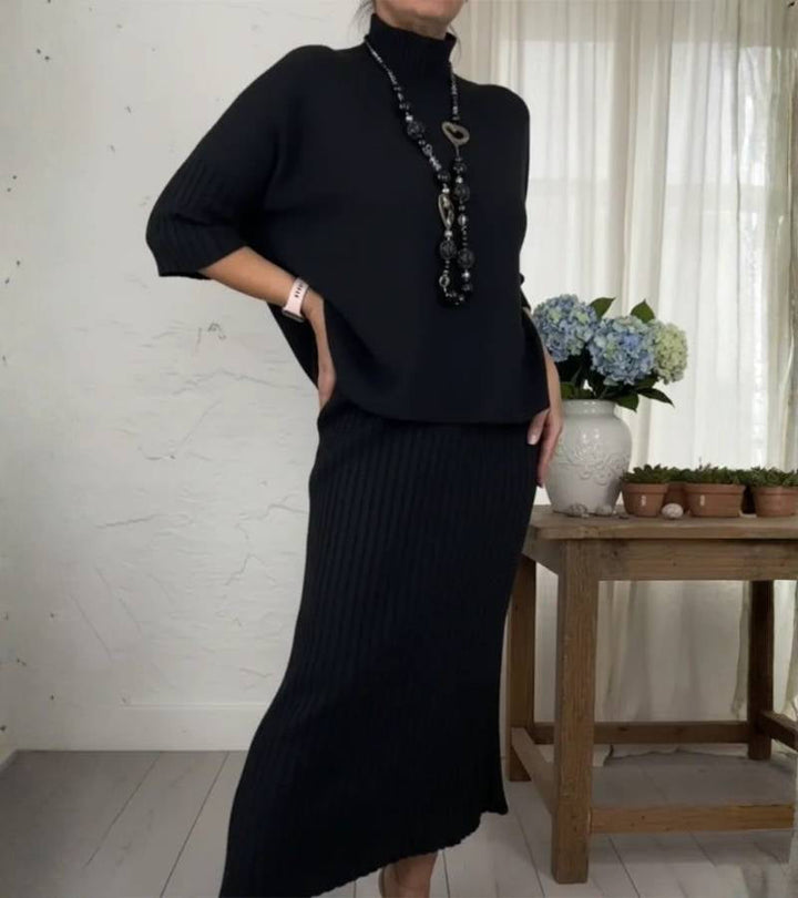 Vilma | Strickset aus Bluse und Rock