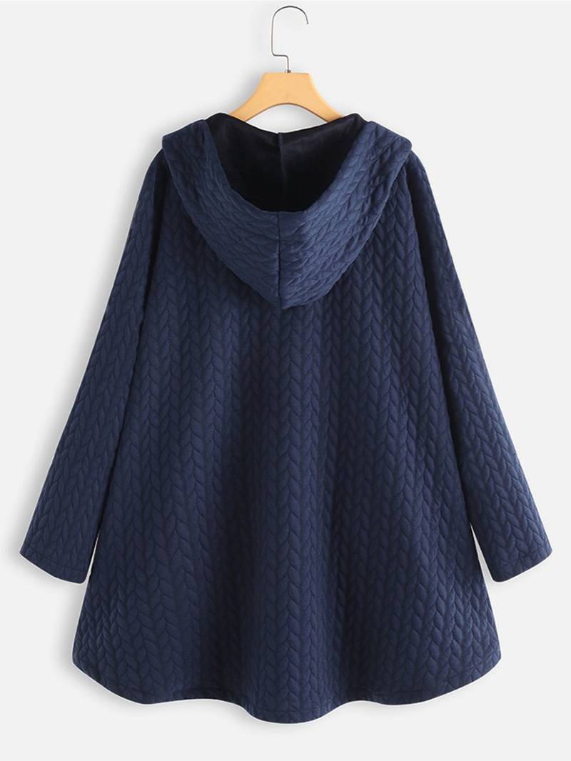 Ivana | Oversized-Mantel mit Kapuze