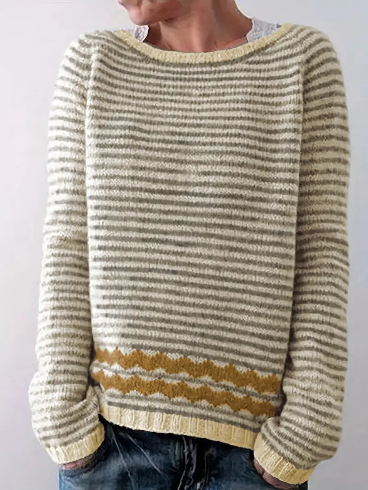 Karylle | Gestreifter Strickpullover