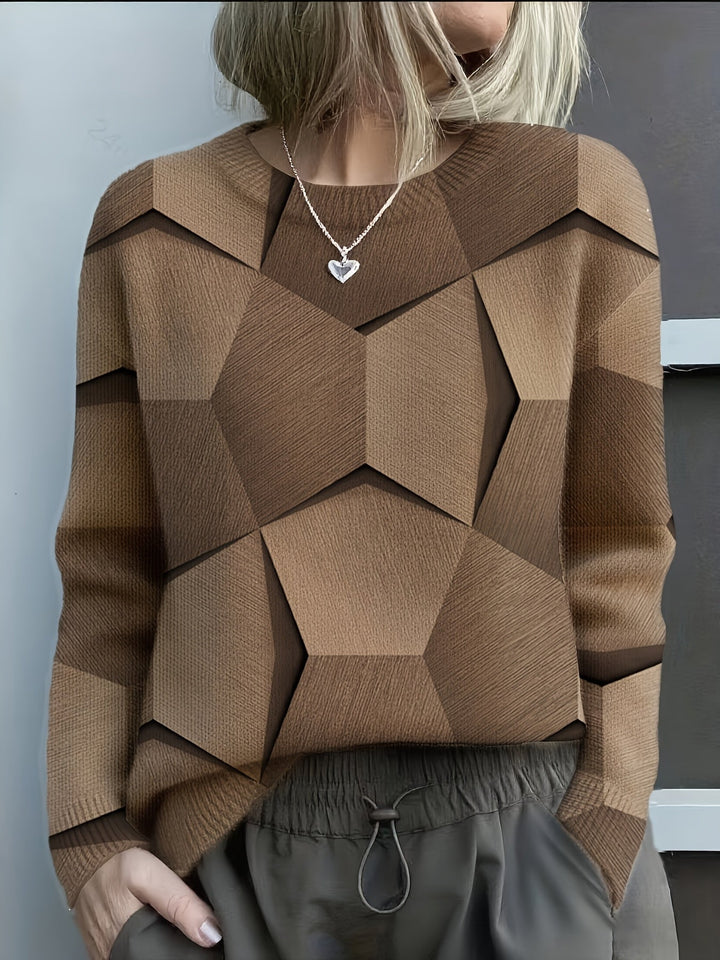 Lolit | Geometrischer Strickpullover