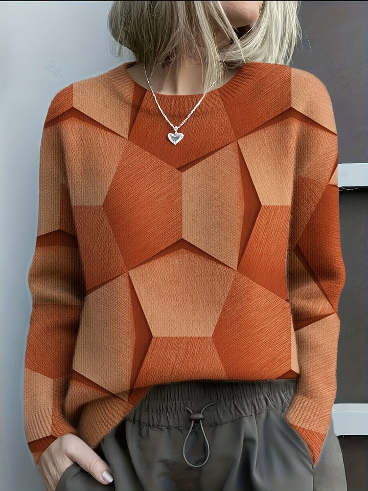 Lolit | Geometrischer Strickpullover