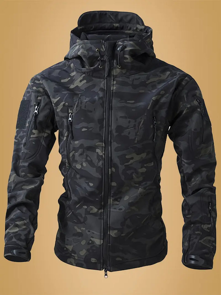 Jeffrey | Armee-Pullover mit Hohem Kragen