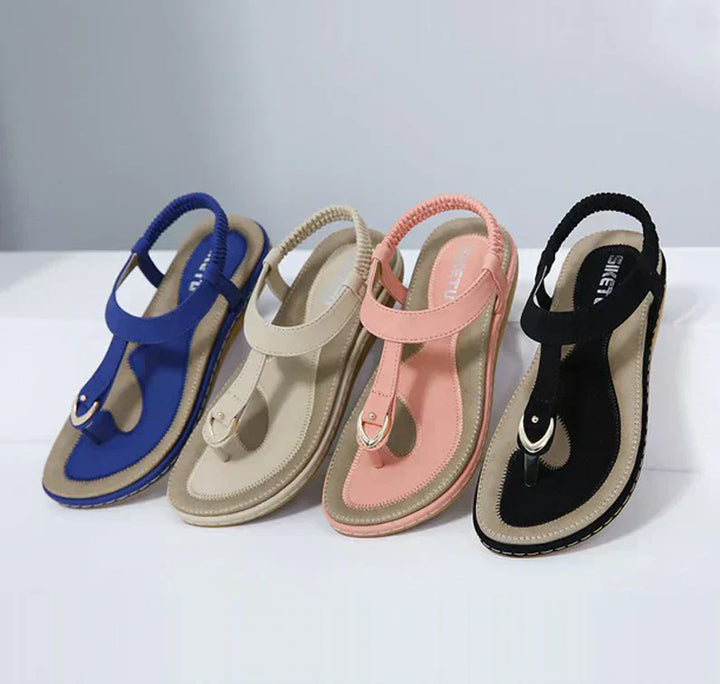 Judith | Flache Sandalen mit Riemen