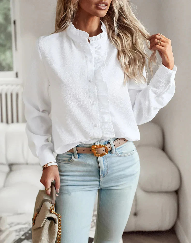 Ingrid | Elegante Bluse mit Rüschendesign