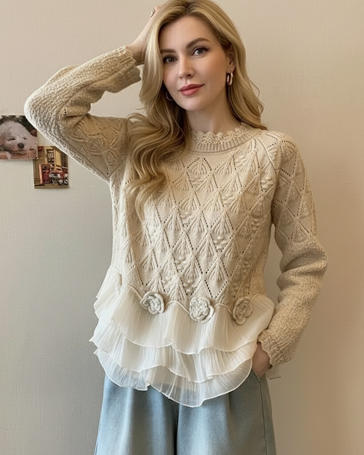 Sheryl | Stilvoller Rüschenpullover