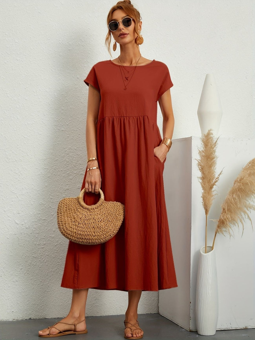 Greta | Lässiges Leinenkleid