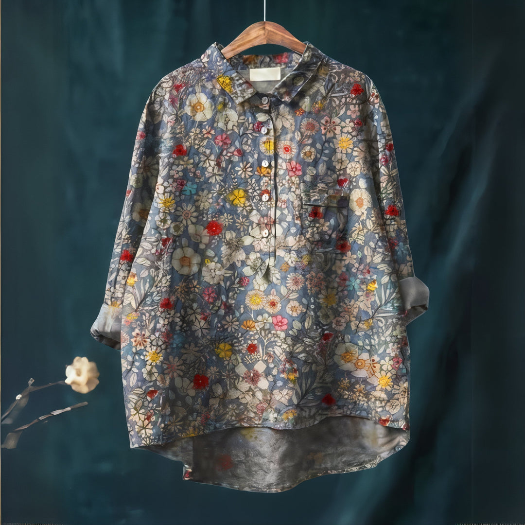 Marlene | Bluse mit romantischem Blumenprint
