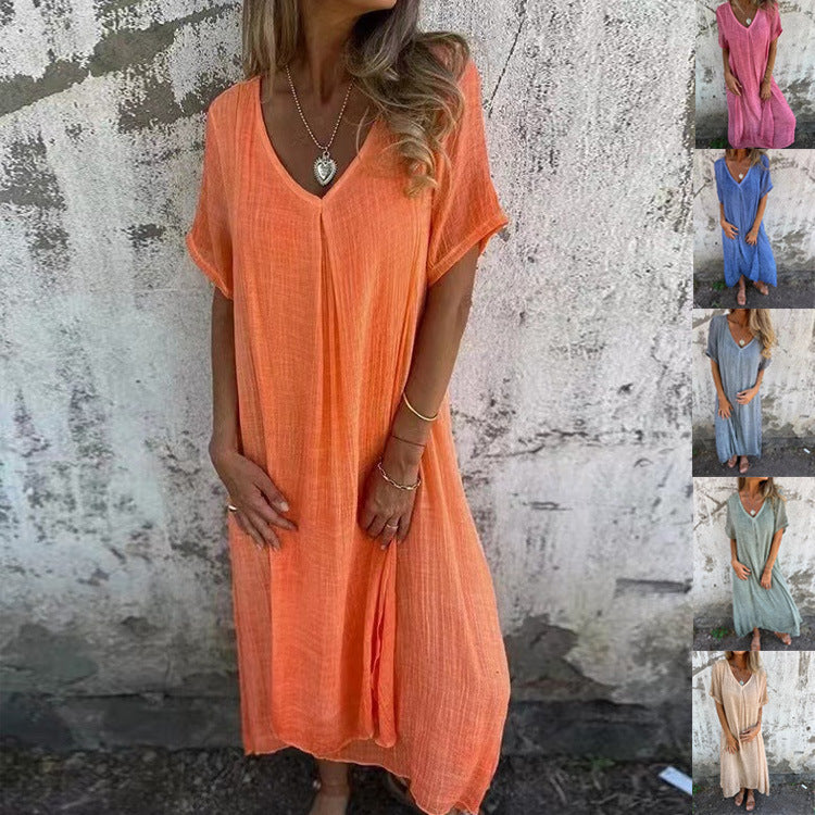 Fenja | Fließendes Midikleid mit lockerer Passform