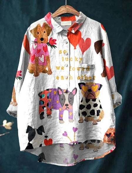 Ricarda | Hunde-Kunst-T-Shirt