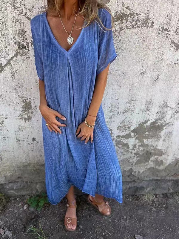 Fenja | Fließendes Midikleid mit lockerer Passform