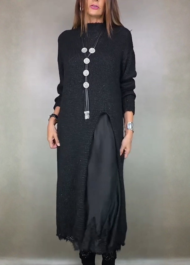 Legria | Mock-Neck-Strickkleid