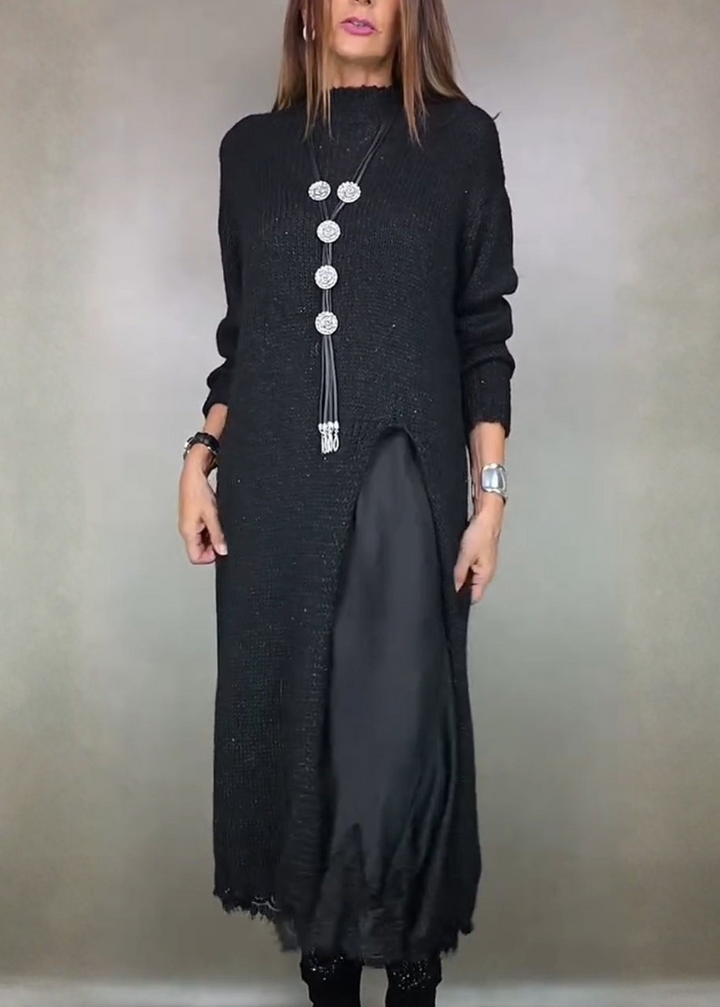 Legria | Mock-Neck-Strickkleid