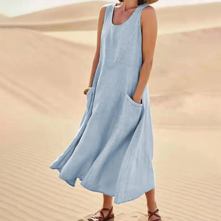 Olivia™ - Taschenkleid aus Leinen