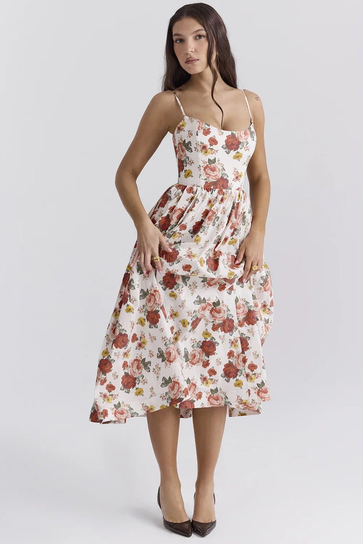 Helene | Trägerloses Kleid mit Neckholder