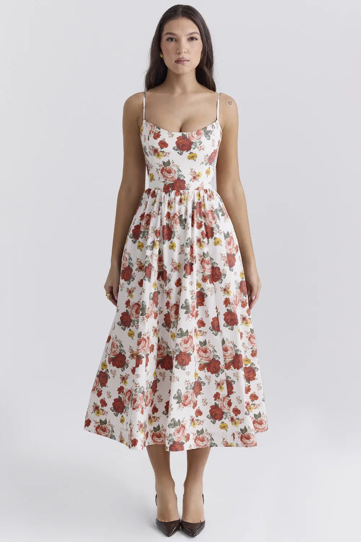 Helene | Trägerloses Kleid mit Neckholder