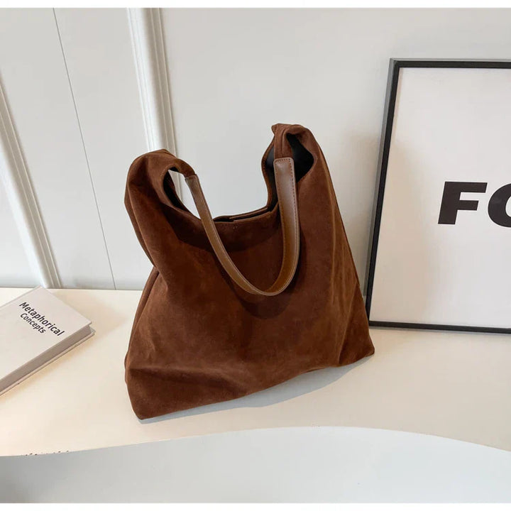 Julia | Schultertasche aus Wildleder für Damen