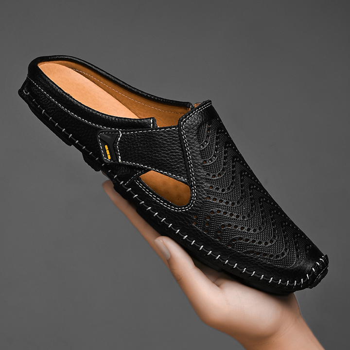 Jürgen | Atmungsaktive Ledersandalen