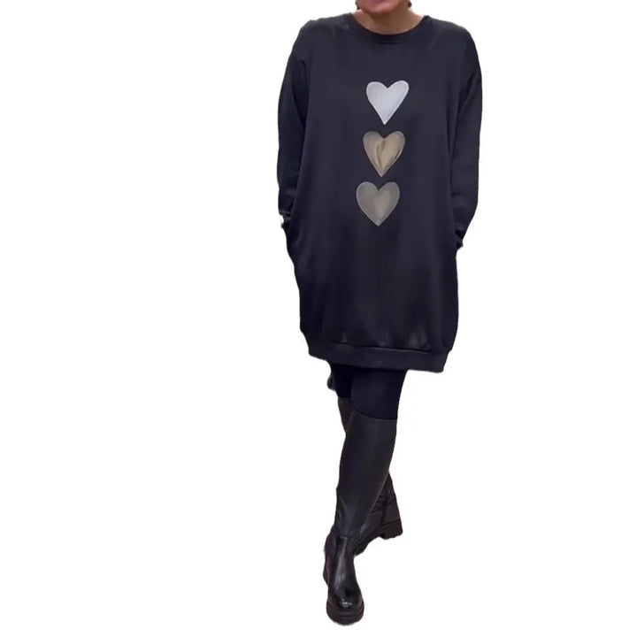 Hazel | Langer Lockerer Pullover