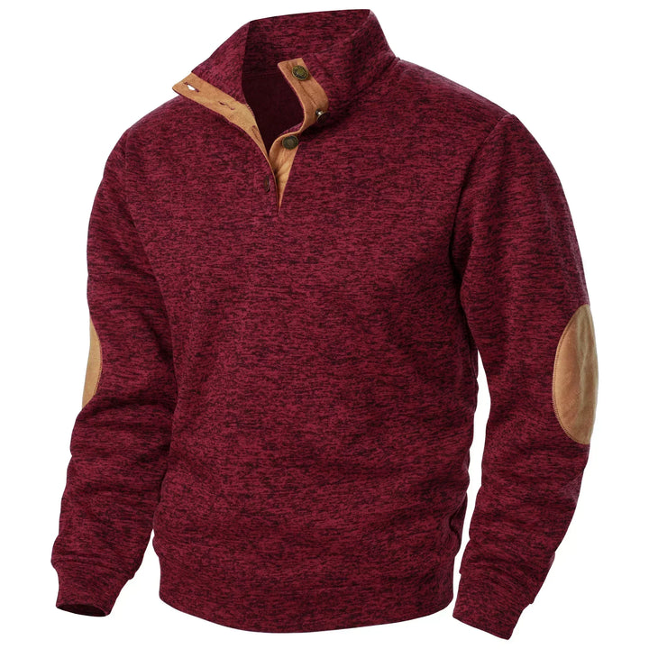 Martin | Henley-Pullover mit Stehkragen