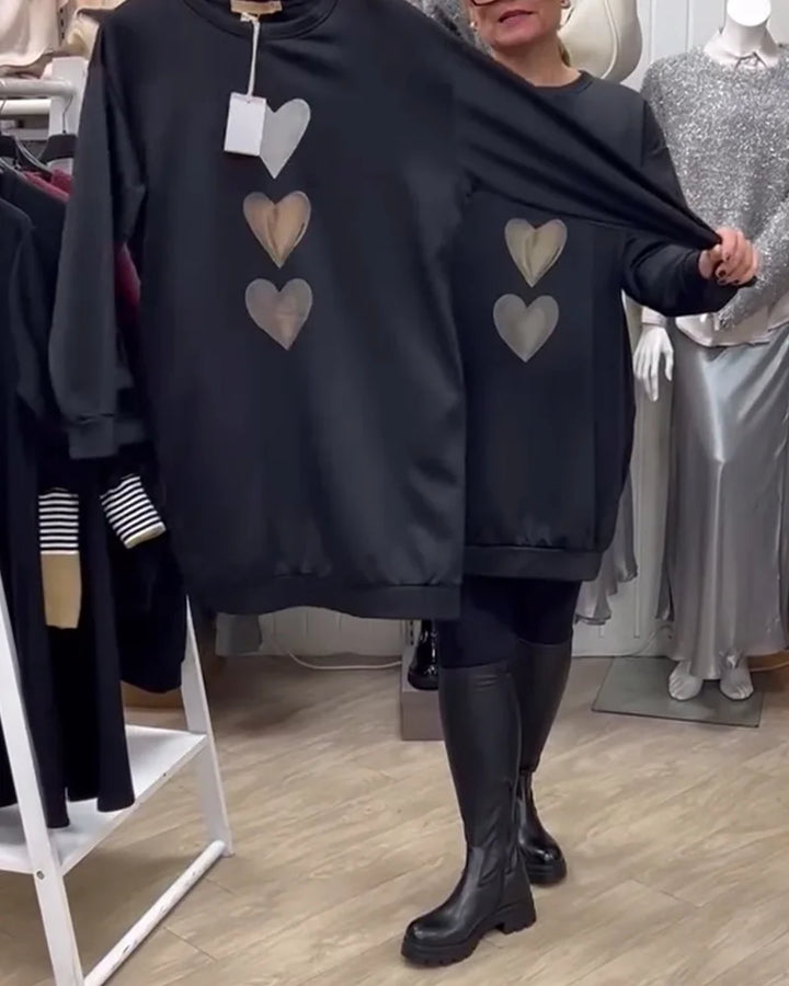 Hazel | Langer Lockerer Pullover