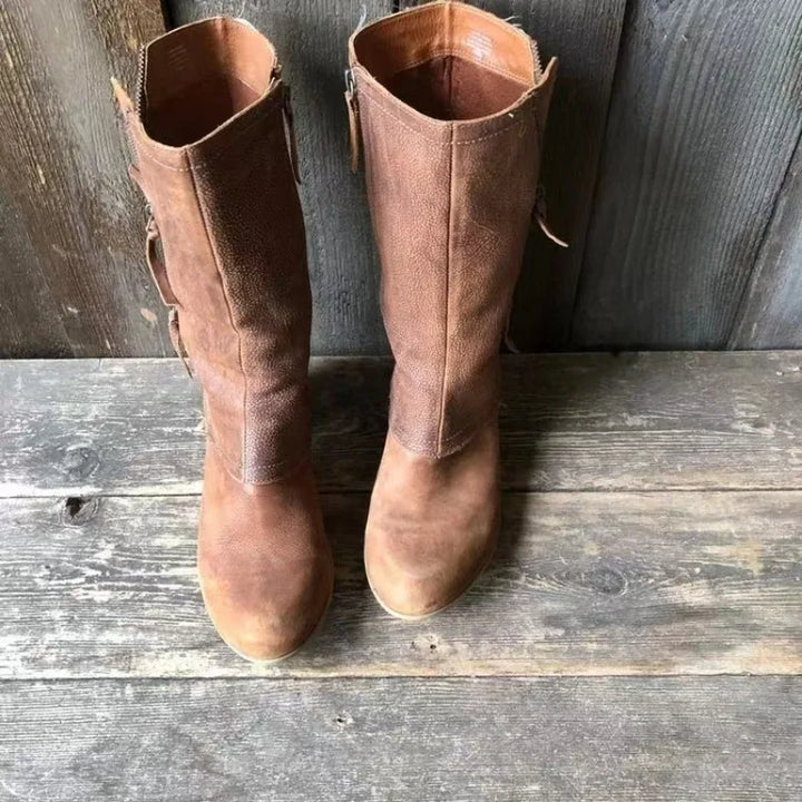Alma | Vintage-Stiefel auf halber Wadenhöhe