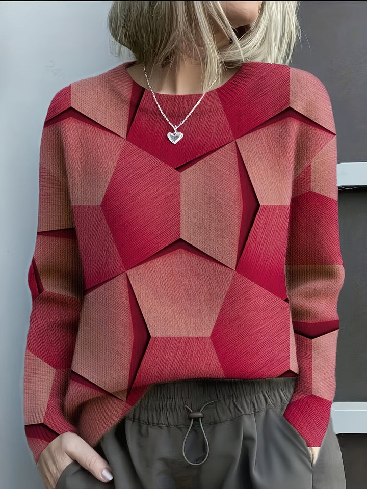 Lolit | Geometrischer Strickpullover