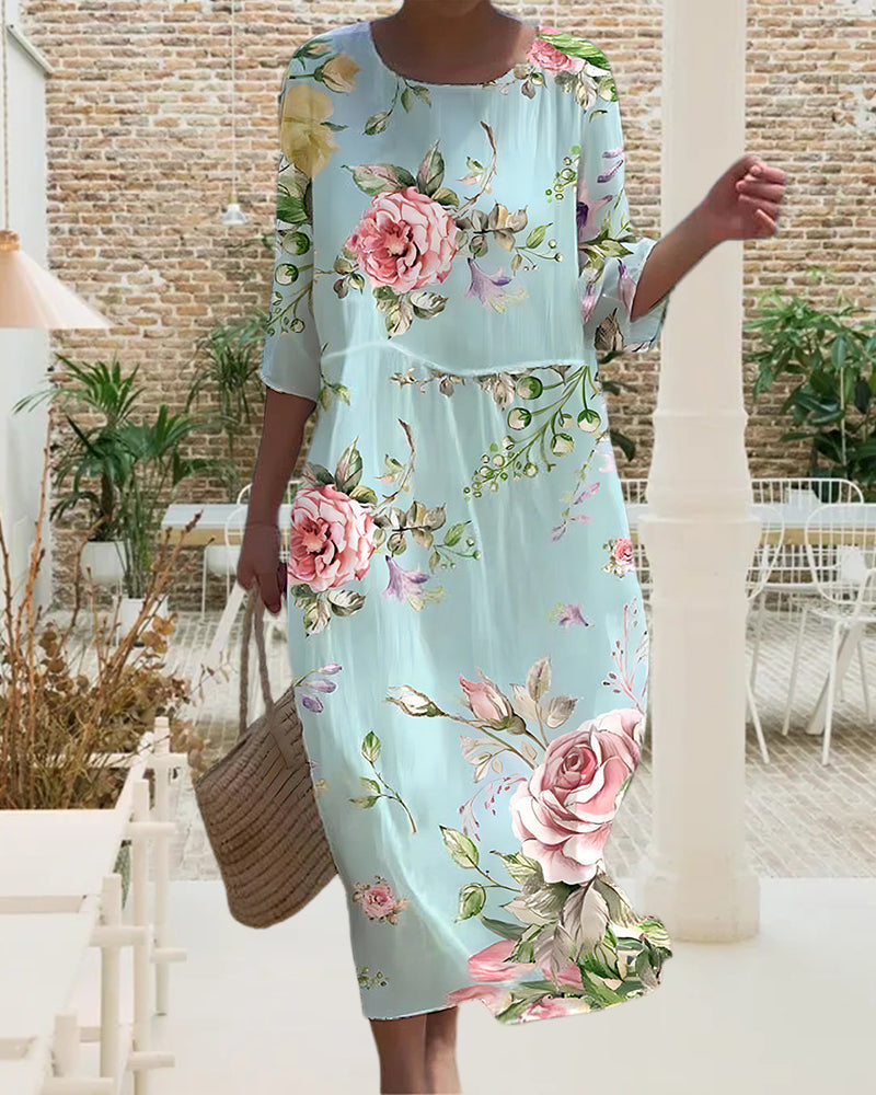 Ruth | Kleid mit Blumenmuster