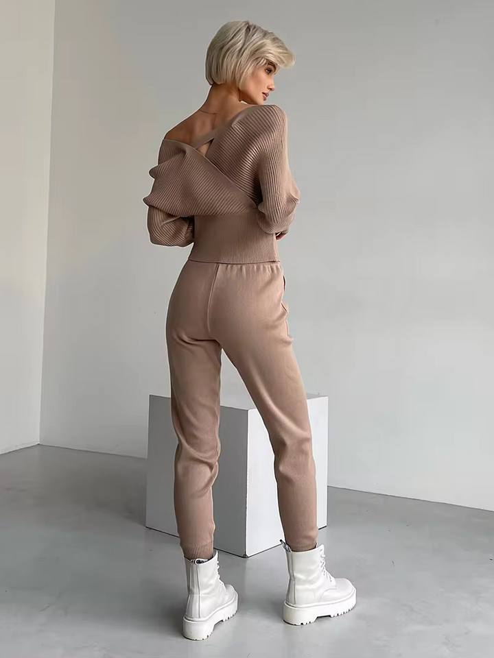 Zita | Bluse mit Off-Shoulder und Überjacke