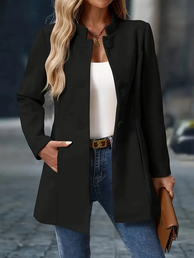 Carys | Mittellange Geknöpfte Jacke