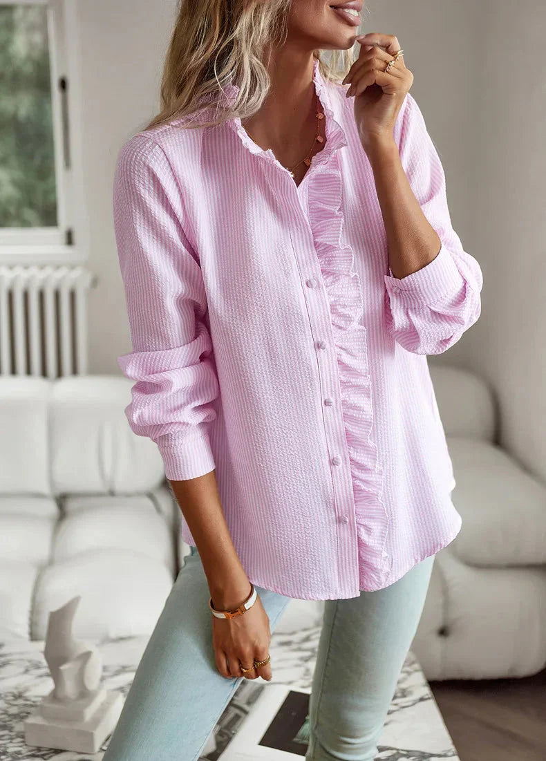 Ingrid | Elegante Bluse mit Rüschendesign